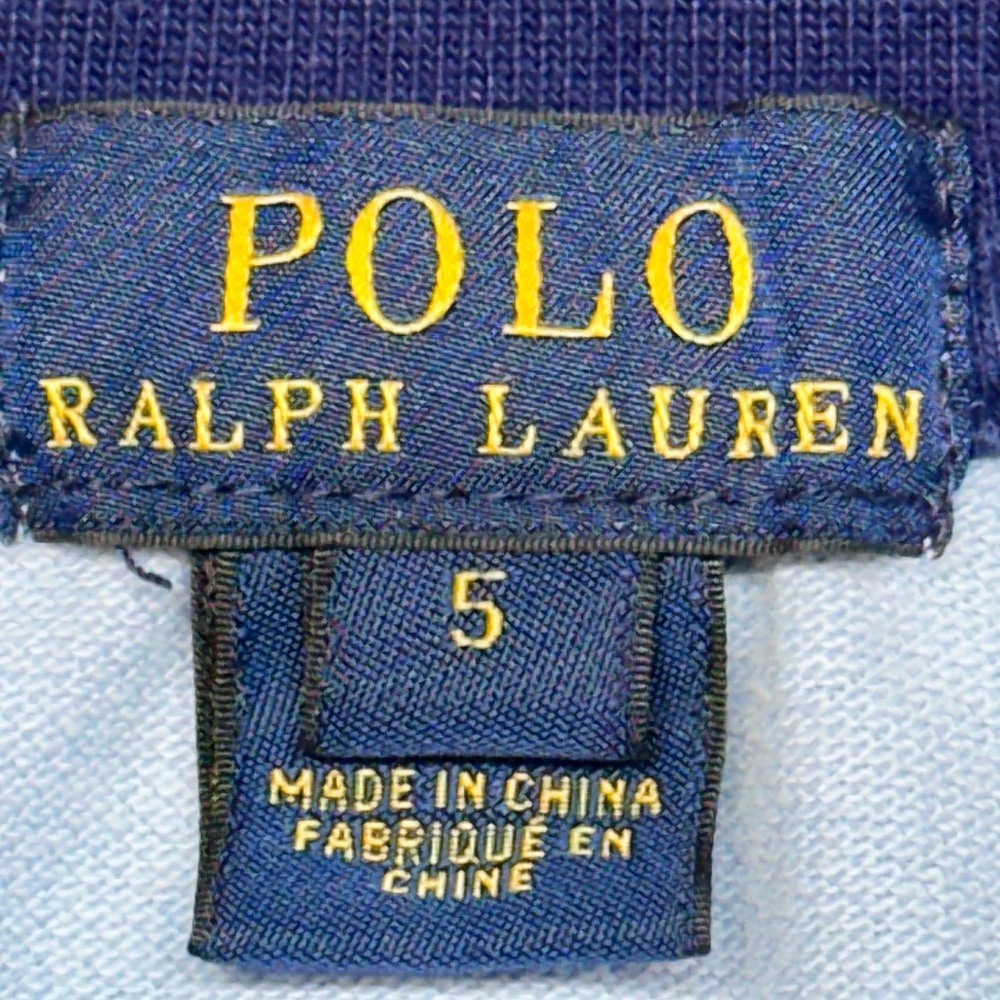 Polo Ralph Lauren Kids Size 5 Bundle Shirt Polo Tee Big Pony Blue - Picture 3 of 16